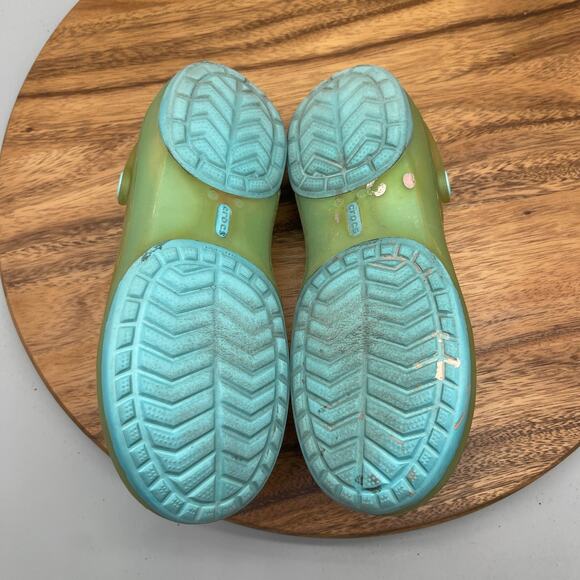 Crocs Carlie Mary Clogs Womens Size 8 Jelly Casual Slingback Sandals - Picture 7 of 8